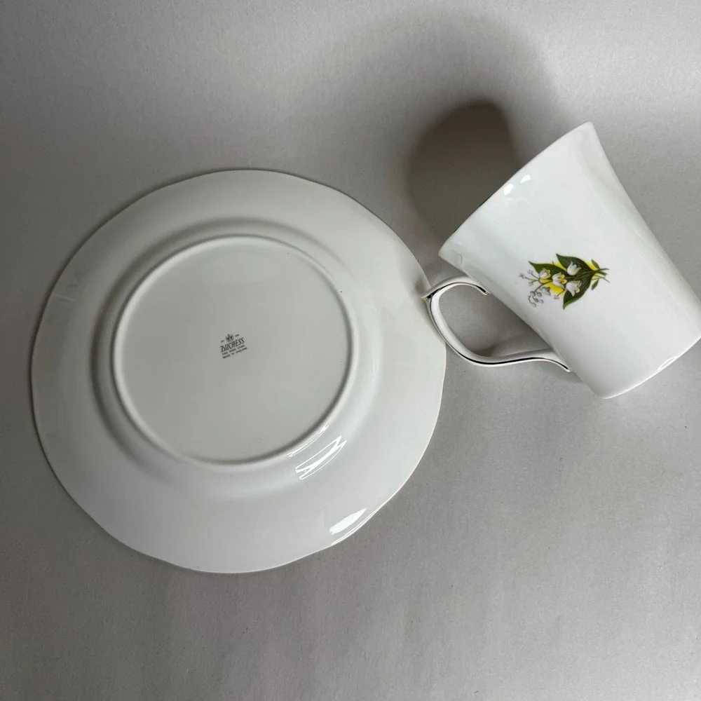 Duchess‎ Fine Bone China Lily of the Valley Cup and Plate Set Made in England